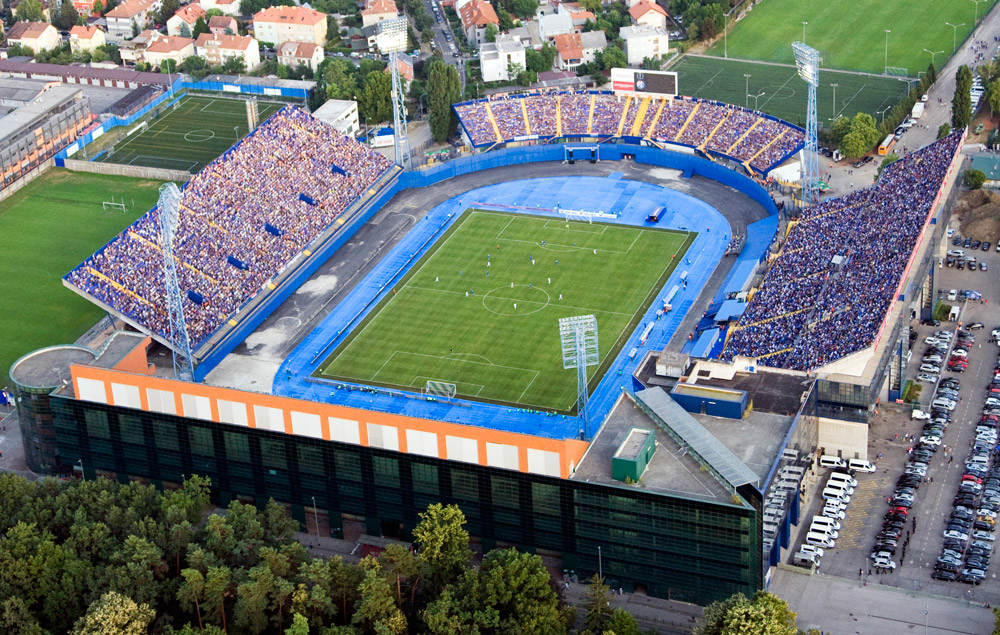 Dinamov stadion iz zraka